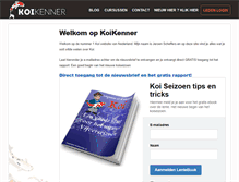 Tablet Screenshot of koikenner.nl